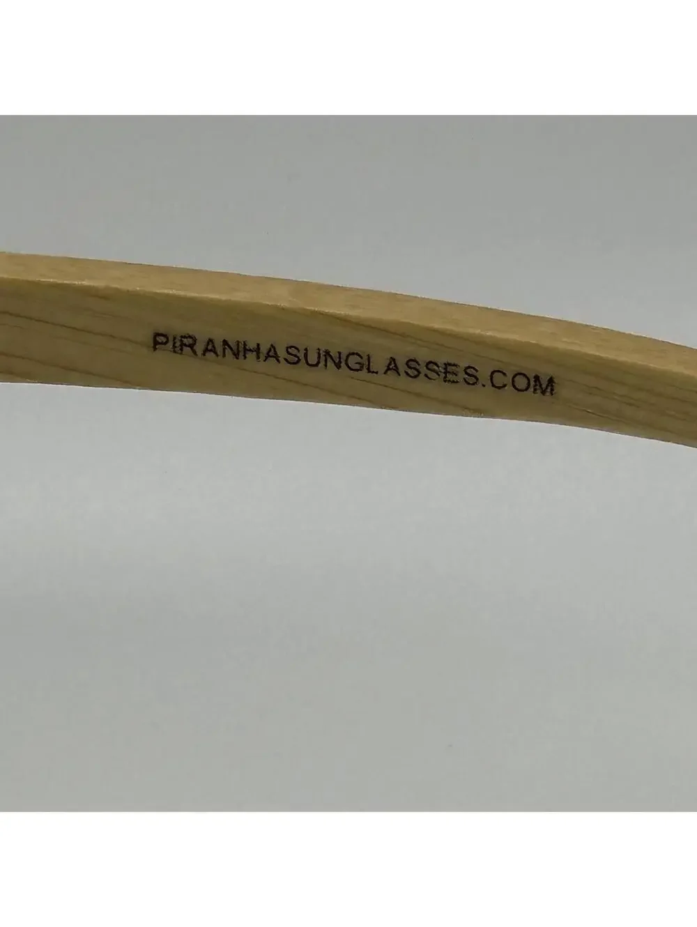 Piranha Sunglasses with Clear Frame and Bamboo Temples